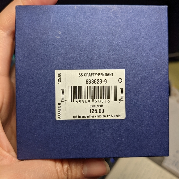 Genuine Swarovski 'Crafty' Champagne Crystal Pendant Necklace - Picture 5 of 5